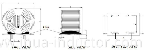 High Stability T25*15*15 Power Toroidal Core Common Mode Choke Coil AC Filter